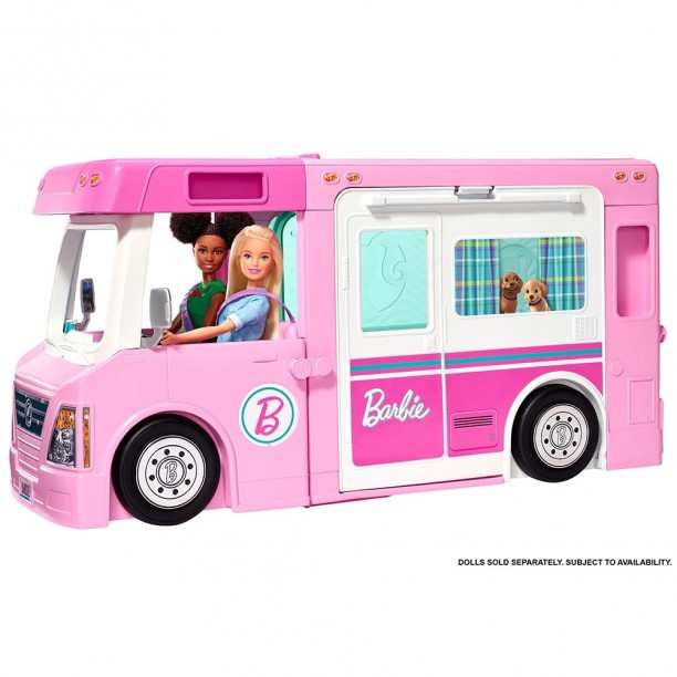 Juego Barbie Estate Cámper de 3 En 1 en oferta. Para más descuentos y promociones visita Promodromo