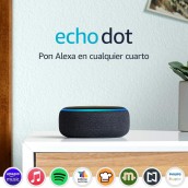 Echo Dot - bocina inteligente 3a generación en oferta. Para más descuentos y promociones, visita PromoDromo.