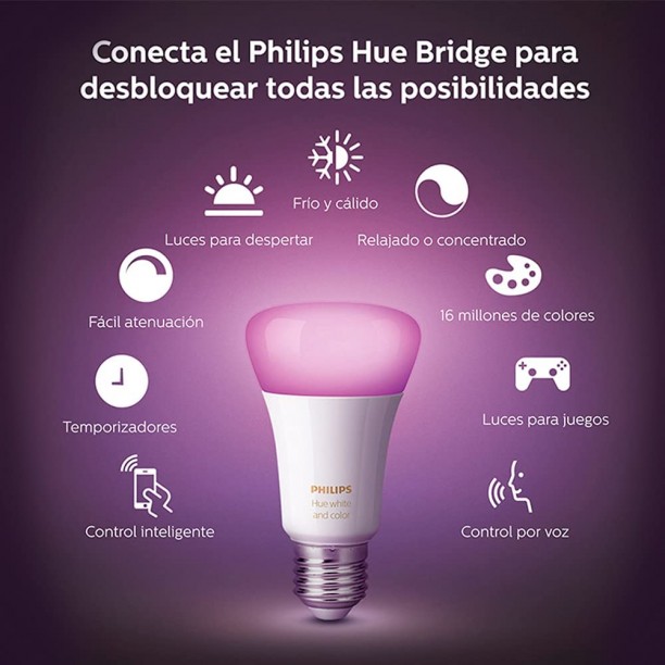 Philips Hue - Foco (lámpara) Multicolor en oferta. Para más descuentos y promociones, visita PromoDromo.