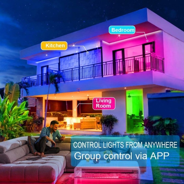 10 M de tira LED Bluetooth multicolor en oferta. Para más descuentos y promociones, visita PromoDromo